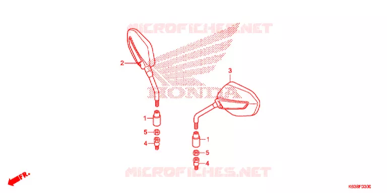 MIRROR Honda MOTO 110 CD 2017  CB110C2H
