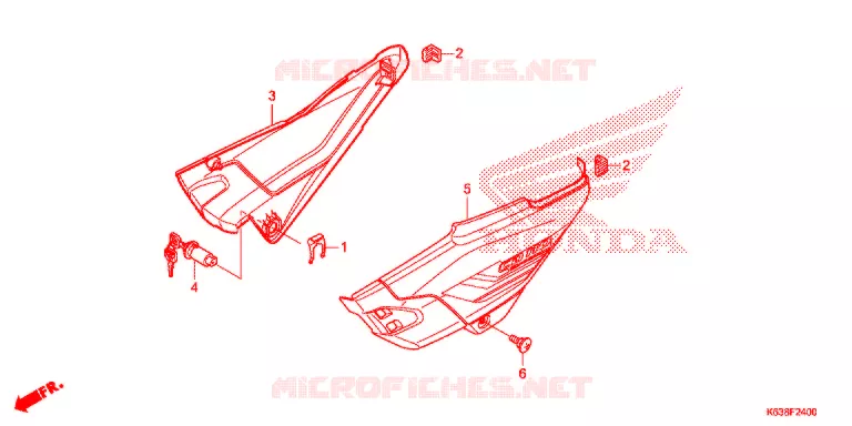 SIDE COVERS Honda MOTO 110 CD 2017  CB110C2H