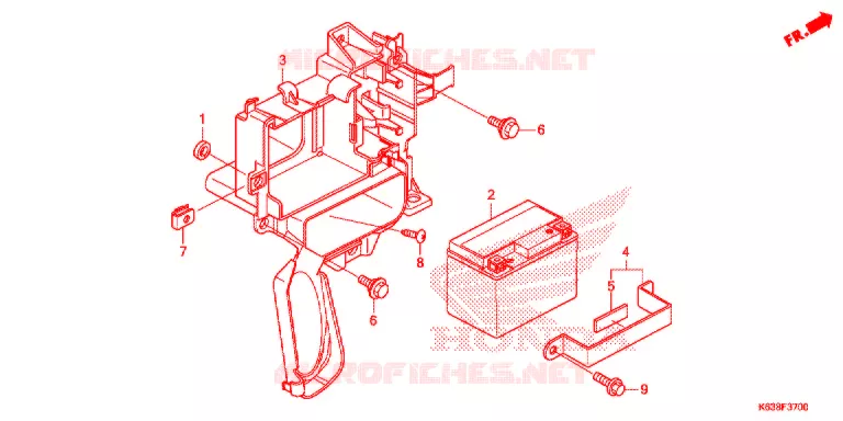 TOOLS - BATTERY BOX Honda MOTO 110 CD 2017  CB110C2MH