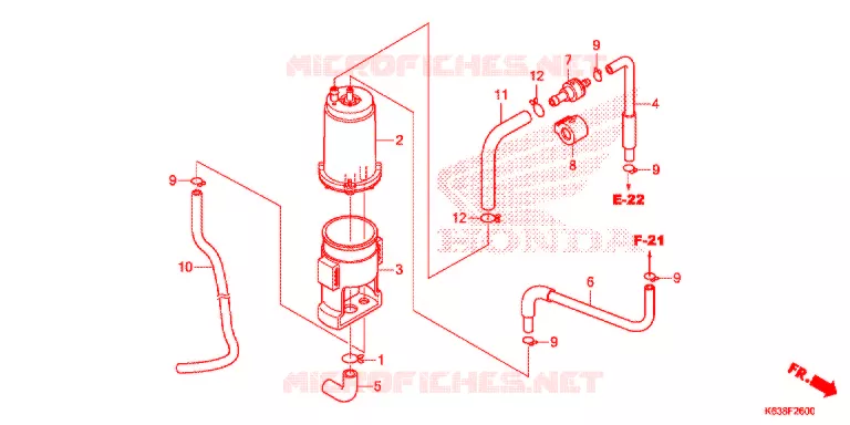 AIR INJECTION SYSTEM Honda MOTO 110 CD 2017  CB110C2MH