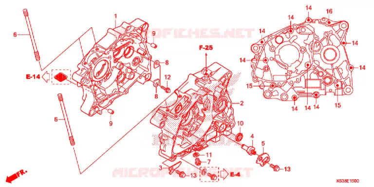 CRANKCASE - OIL PUMP Honda MOTO 110 CD 2017  CB110C2MH