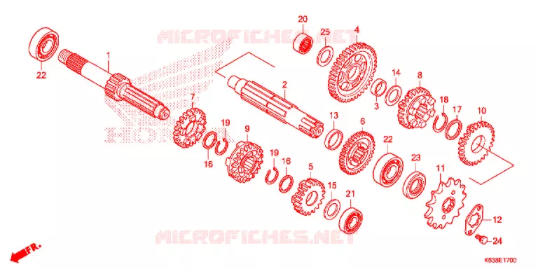 GEARBOX Honda MOTO 110 CD 2017  CB110C2MH