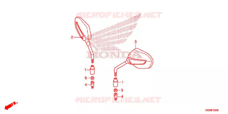 MIRROR Honda MOTO 110 CD 2017  CB110C2MH