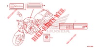 CAUTION LABEL for Honda CB 250 TWISTER ABS 2019