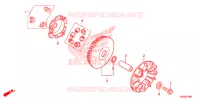 VARIATOR   KICK STARTER SPINDLE for Honda SH 300 I ABS 2019