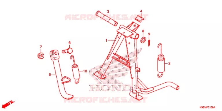 SIDE STAND Honda MOTO 150 RS 2018  FS150FJ