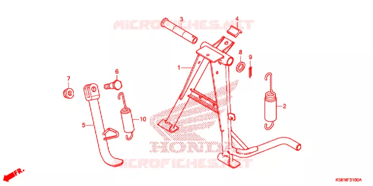 SIDE STAND Honda MOTO 150 RS 2019  FS150FK