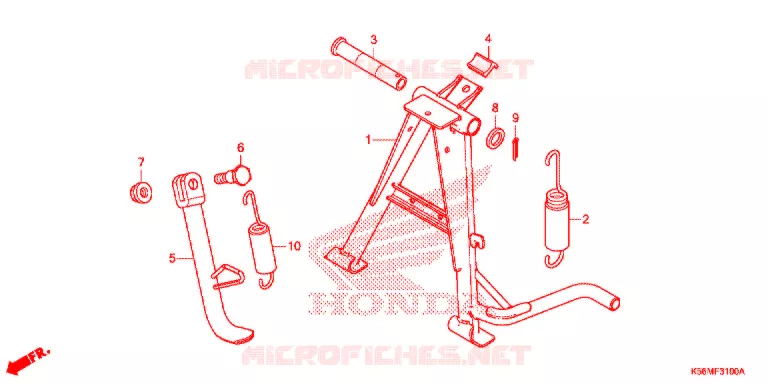SIDE STAND Honda MOTO 150 RS 2019  FS150FK