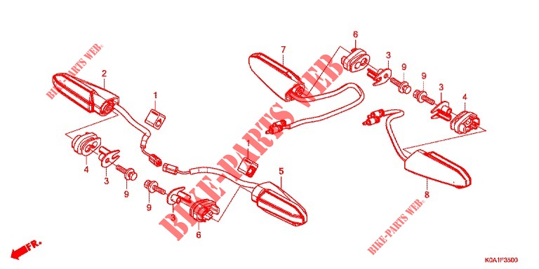 INDICATOR for Honda CB 250 R ABS 2021