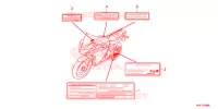 CAUTION LABEL for Honda CBR 150 R LEGEND SPORT 2017