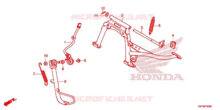 SIDE STAND Honda SCOOTER 150 PCX 2020  WW150HVJ