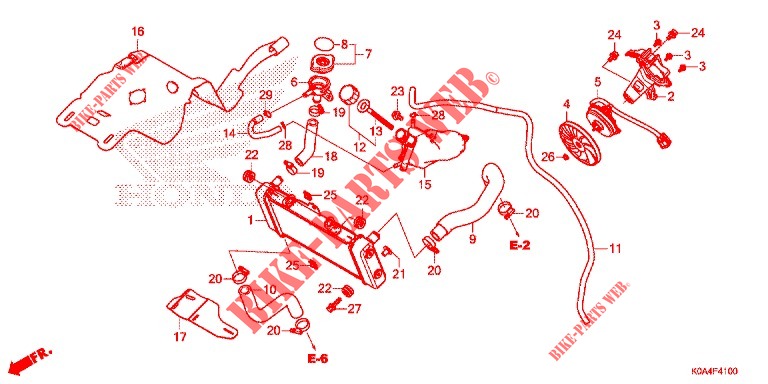 RADIATOR for Honda CB 300 R ABS 2020