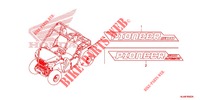 STICKERS for Honda PIONEER 500 M2 2020