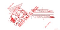 STICKERS for Honda PIONEER 500 M2 CAMO 2020