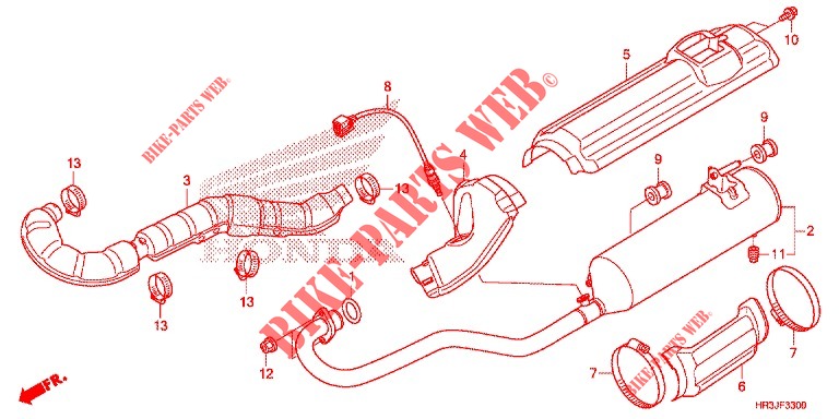 EXHAUST MUFFLER (2) for Honda FOURTRAX 420 RANCHER 4X4 Manual Shift 2018