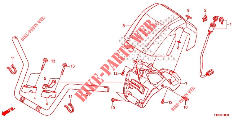 HANDLEBAR for Honda FOURTRAX 420 RANCHER 4X4 Manual Shift 2018