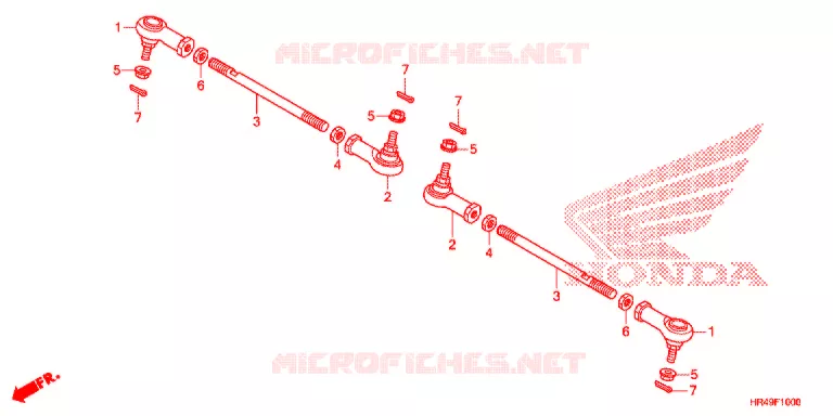 TIE ROD Honda ATV 520 FOURTRAX 2020  TRX520FM1L