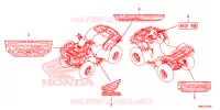 STICKERS for Honda FOURTRAX 520 FOREMAN RUBICON 4X4 AT DCT EPS 2020
