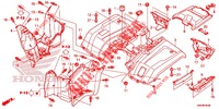 REAR FENDER for Honda FOURTRAX 520 FOREMAN 4X4 Electric Shift, Power Steering 2020