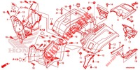 REAR FENDER for Honda FOURTRAX 520 FOREMAN 4X4 ES PS 2020