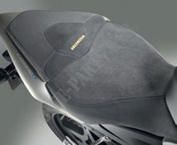 Passenger saddle black grey Alcantara.-Honda